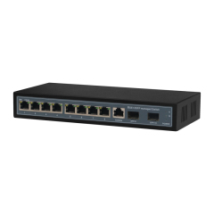 Managed Switches 8GE+2SFP Ethernet Full Gigabit 8xRJ45 2xSFP Ports Layer 2 Management Ethernet Fiber Switch China Manufacturer Wholesaler Price