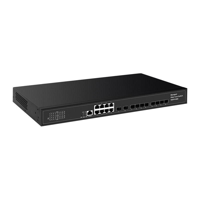 Managed Switches 10SFP+8GE Ethernet Full Gigabit 8xRJ45 10xSFP Ports Layer 2 Management Ethernet Fiber Switch China Manufacturer Wholesaler Price