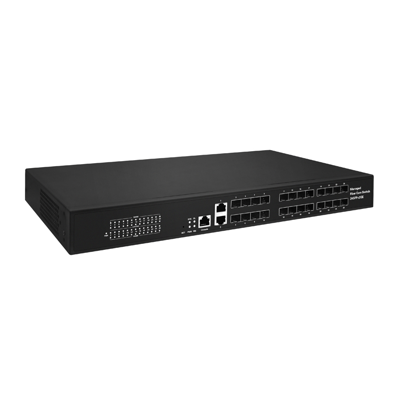 Managed Switches 2GE+24SFP Ethernet Full Gigabit 2xRJ45 24xSFP Ports Layer 2 Management Ethernet Fiber Switch China Manufacturer Wholesaler Price