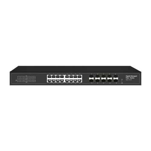 Managed Switches 16GE+10SFP Ethernet Full Gigabit 16xRJ45 10xSFP Ports Layer 2 Management Ethernet Fiber Switch China Manufacturer Wholesaler Price
