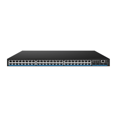 Managed Switches 48GE+4*10G SFP Ethernet Full Gigabit 48xRJ45 4x10GSFP Ports L3 Switches Layer 3 Management Ethernet Fiber Switch China Manufacturer Wholesaler Price