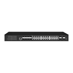 Managed Switches 24GE(8COMBO)+4*10G SFP Ethernet Full Gigabit 24xRJ45 4x10GSFP Ports L3 Switches Layer 3 Management Ethernet Fiber Switch China Manufacturer Wholesaler Price