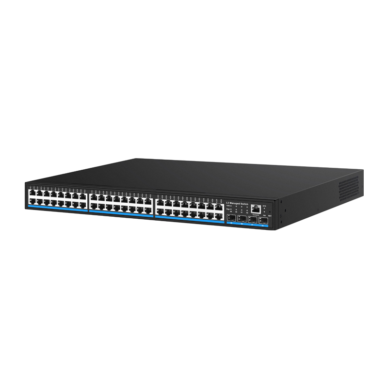 Managed Switches 48GE+4*10G SFP Ethernet Full Gigabit 48xRJ45 4x10GSFP Ports L3 Switches Layer 3 Management Ethernet Fiber Switch China Manufacturer Wholesaler Price