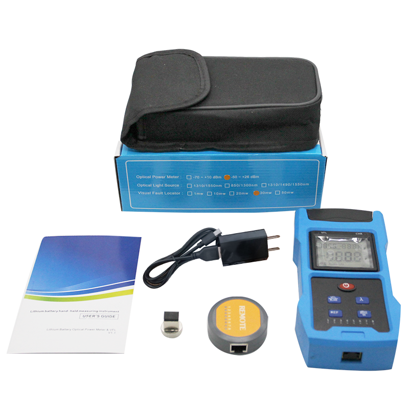 Optical Power Meter with VFL RJ45 Network Tester