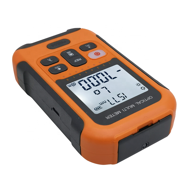 Optical Multi Meter Optical Power Meter With RJ45 Cable Sequence LED Lighting VFL Option AA Battery & Rechargeable