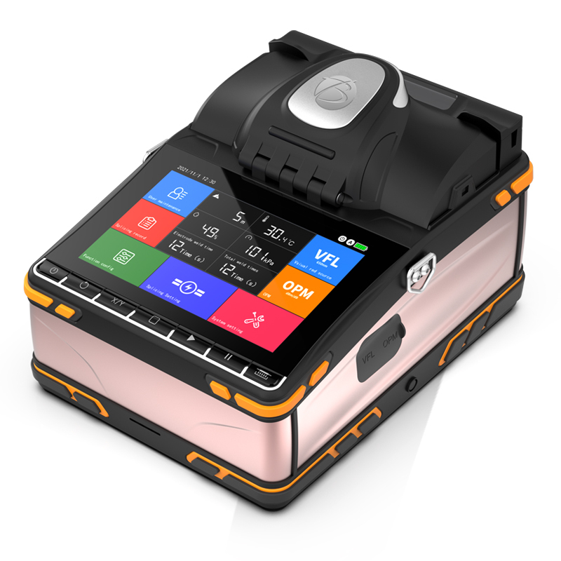 KI-9 Fusion Splicer 6 Motor Core To Core Touch Screen With VFL OPM Fusion Splicing Machine