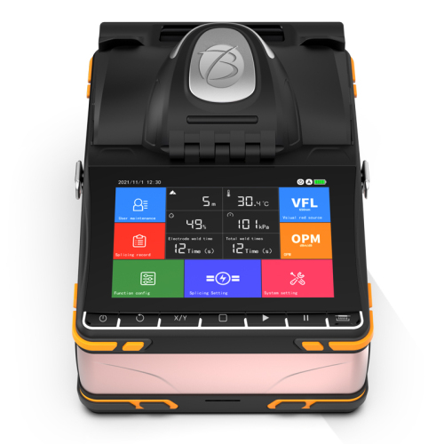 KI-9 Fusion Splicer 6 Motor Core To Core Touch Screen With VFL OPM Fusion Splicing Machine
