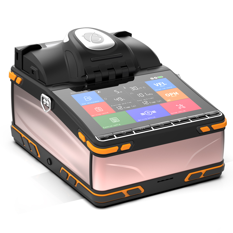 KI-9 Fusion Splicer 6 Motor Core To Core Touch Screen With VFL OPM Fusion Splicing Machine