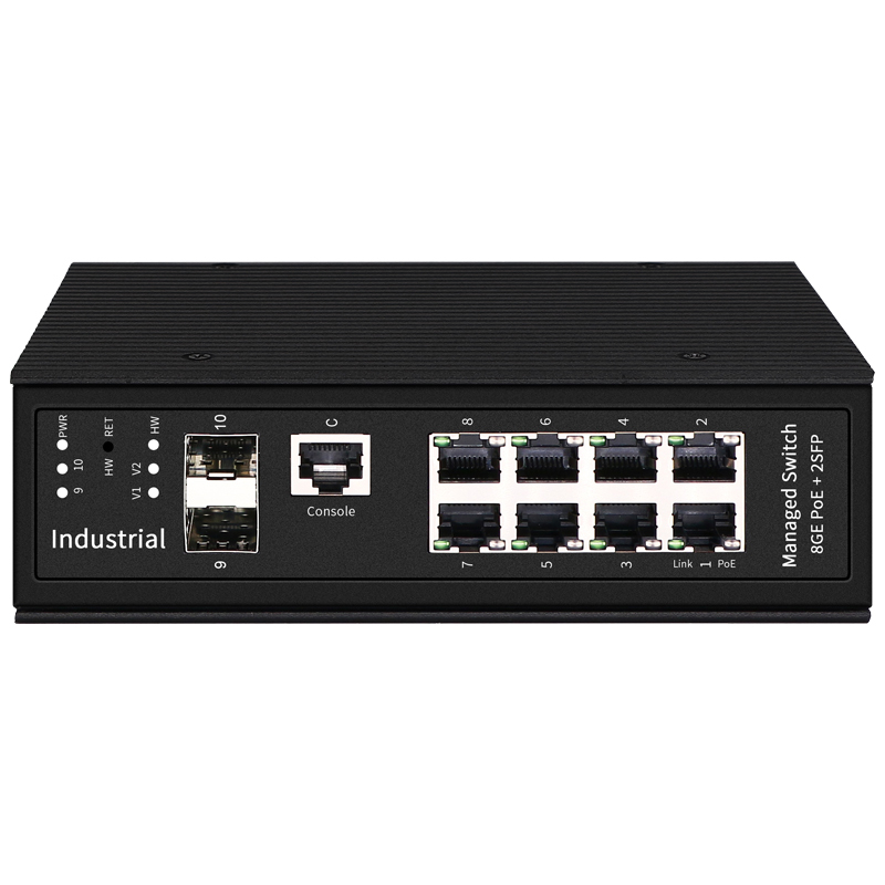 Industrial POE Managed Switch 8GE POE+2SFP Gigabit Industrial Management POE Ethernet Switches Original Factory China Manufacturer Wholesaler Price