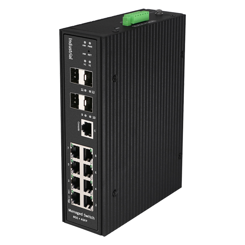 Industrial Managed Switch 8GE+4SFP Gigabit Industrial Management Ethernet Switches Original Factory China Manufacturer Wholesaler Price