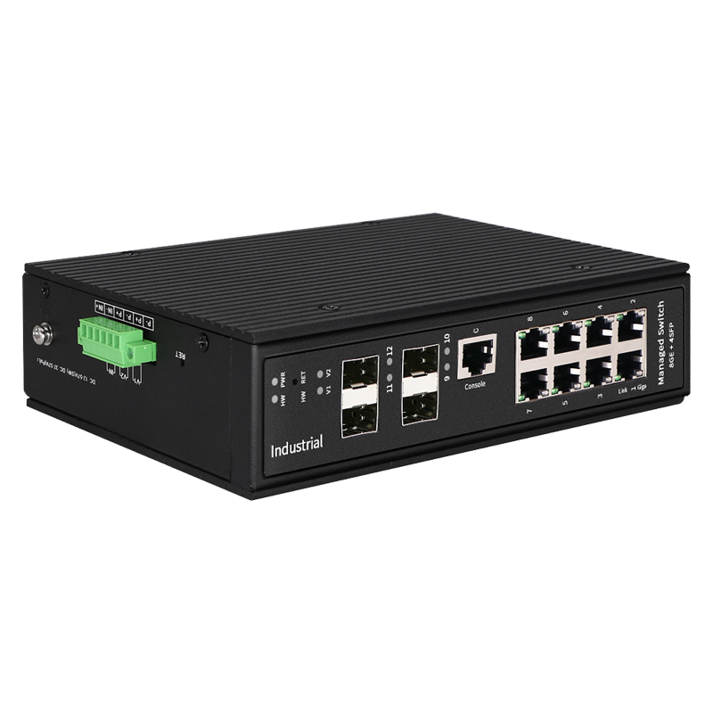 Industrial Managed Switch 8GE+4SFP Gigabit Industrial Management Ethernet Switches Original Factory China Manufacturer Wholesaler Price