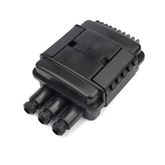 Fiber Optic Distribution Box Polymer Plastic 3 Ports Max Capacity 24Core Fiber Splice Box