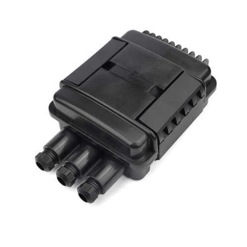 Fiber Optic Distribution Box Polymer Plastic 3 Ports Max Capacity 24Core Fiber Splice Box