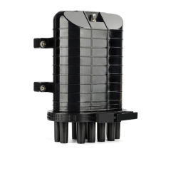 Fiber Optic Joint Closure IP67 PC+ABS Material 1 inlet Port+8 Out Port Max Capacity 144 Cores Joint Closure
