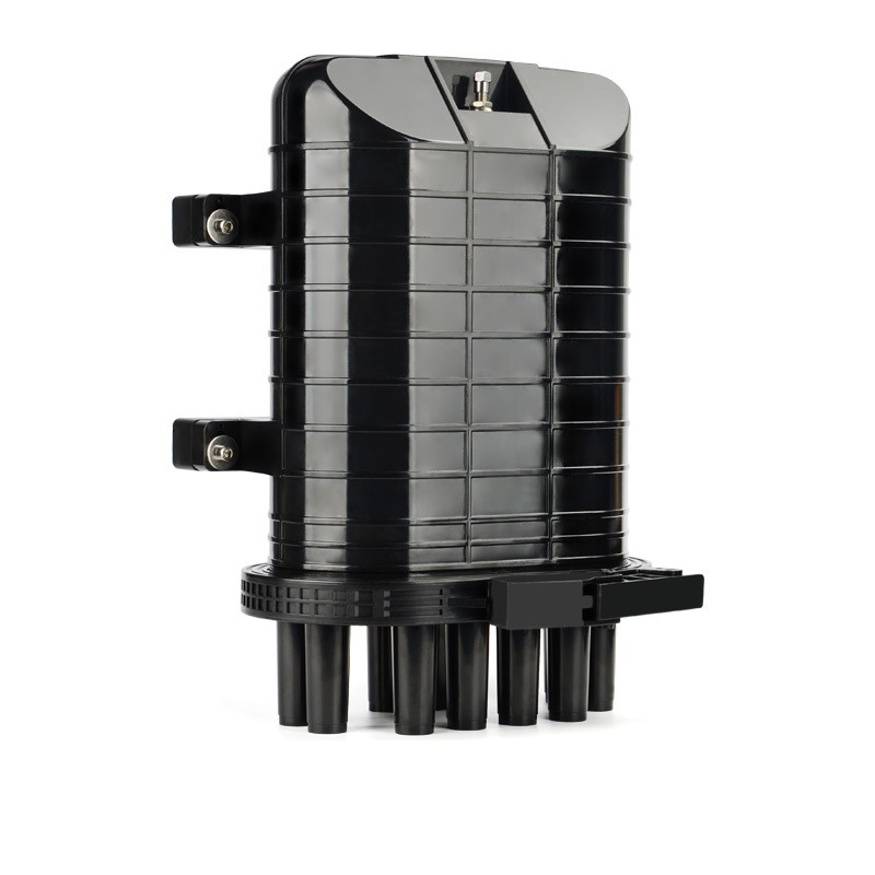 Fiber Optic Joint Closure IP67 PC+ABS Material 1 inlet Port+8 Out Port Max Capacity 144 Cores Joint Closure