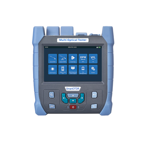 MINi OTDR 1310/1550nm 28/26dB 100KM Fiber Optic Reflectometer Touch Screen VFL OLS OPM Event Map Ethernet Cable Tester 9-in-1 Multifunction