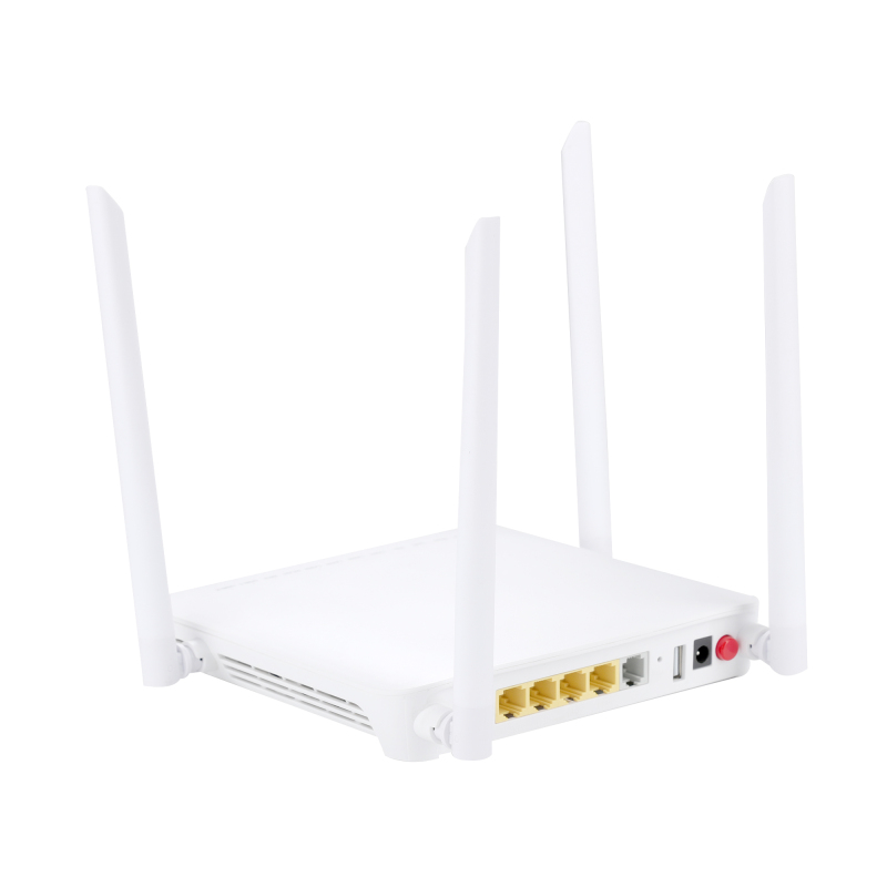 XPON ONU AC EchoLife 1G3FE+POTS+USB+2.4G&5G WIFI 5dBi Wireless Antenna AC1200 Optical Network Terminal