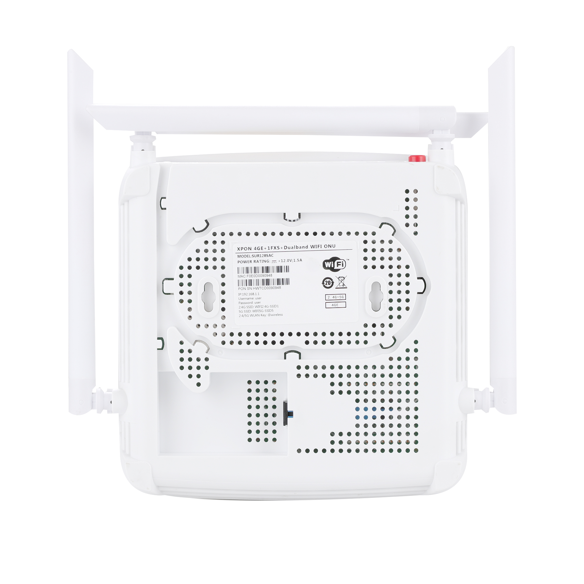 XPON ONU AC EchoLife 1G3FE+POTS+USB+2.4G&5G WIFI 5dBi Wireless Antenna AC1200 Optical Network Terminal