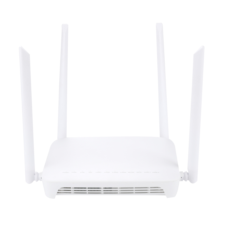 XPON ONU AC EchoLife 1G3FE+POTS+USB+2.4G&5G WIFI 5dBi Wireless Antenna AC1200 Optical Network Terminal
