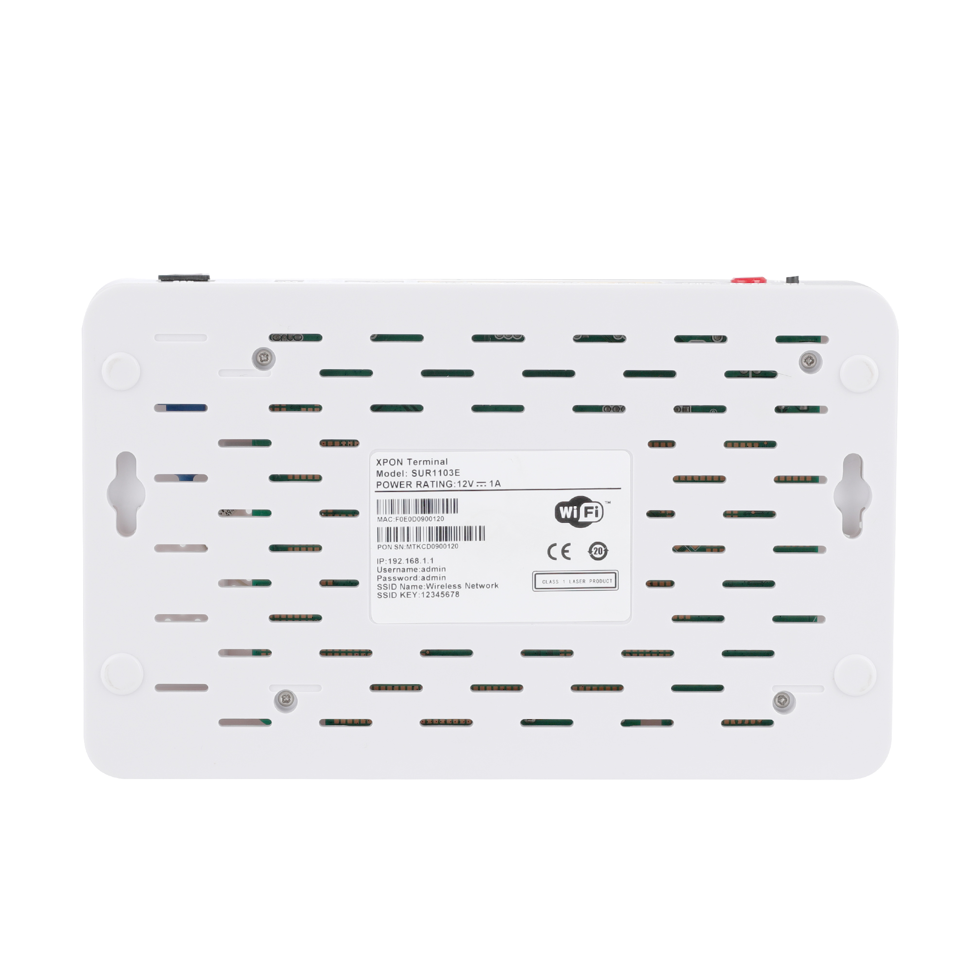 SUR1103E XPON ONU 1G3FE+POTS+USB+WIFI Wireless Antenna Optical Network Terminal