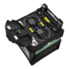 6 Motors Fiber Optic Fusion Splicer High Performance For Fttx Network Medium And Long Distance Fiber Optic Cable Splicing
