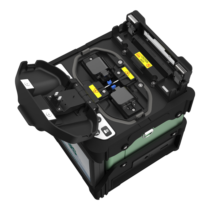 6 Motors Fiber Optic Fusion Splicer High Performance For Fttx Network Medium And Long Distance Fiber Optic Cable Splicing