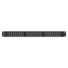 48 Port CAT6 Shielded FTP Copper Patch Panel 2RU Category 6 Patch Panels 19″ Metal Housing