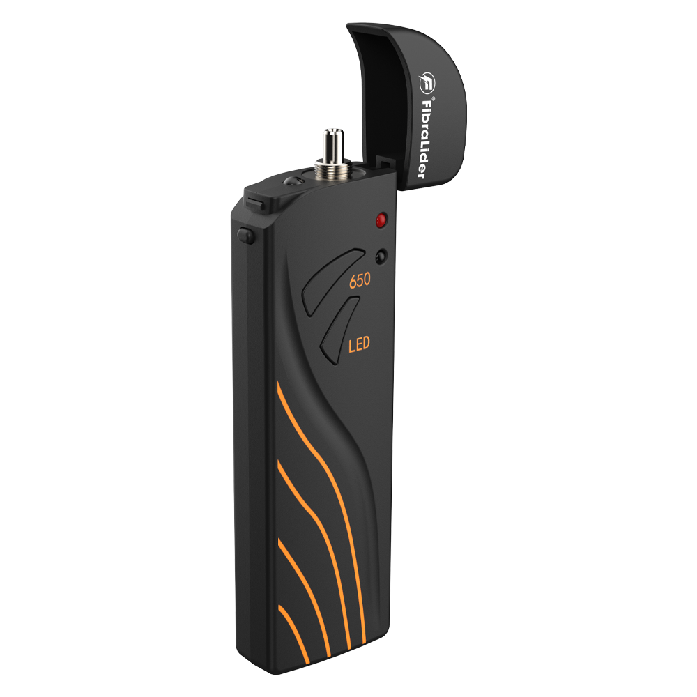 FibraLider B3 Visual Fault Locator | Mini VFL Fiber Optic Tester | AA or Rechargeable Battery | 5–50km Detection Range