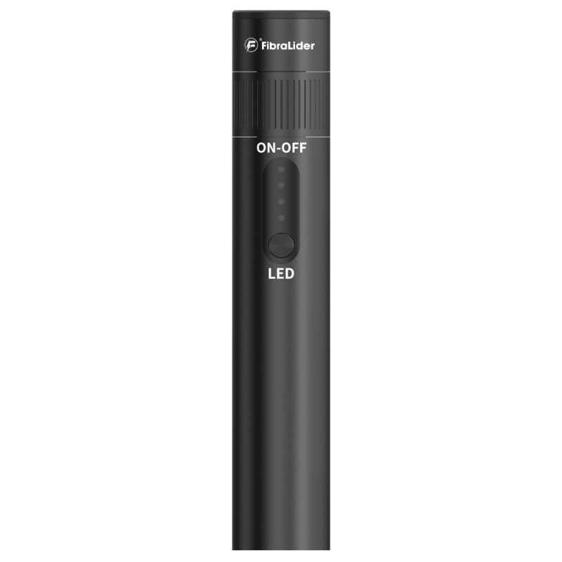 FibraLider B5S Visual Fault Locator | Mini Metal VFL Fiber Optic Tester | 1800mAh Rechargeable Battery | USB-C Fast Charging | 5–30km Range