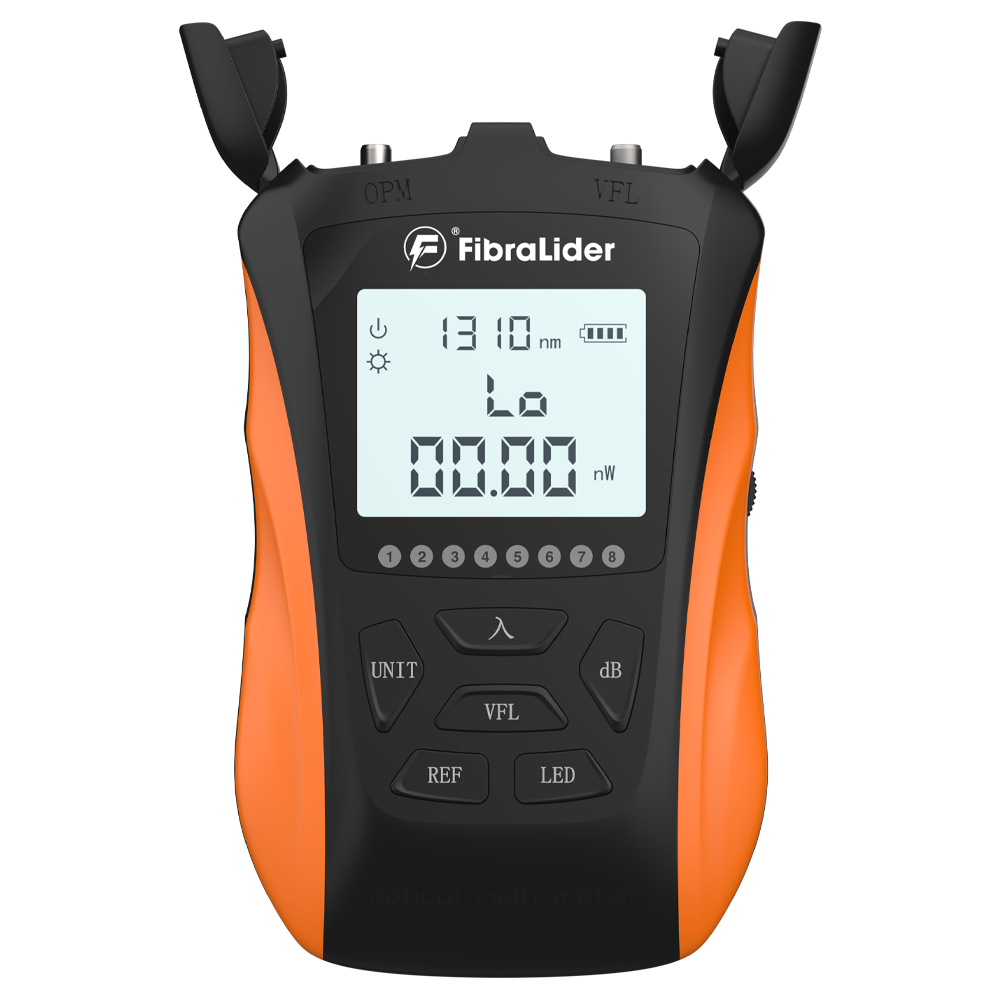 FibraLider FL-Y8 Power Meter | 4-in-1 & 6-in-1 Optical Tester | Visual Fault Locator | RJ45 Tester | USB-C Rechargeable