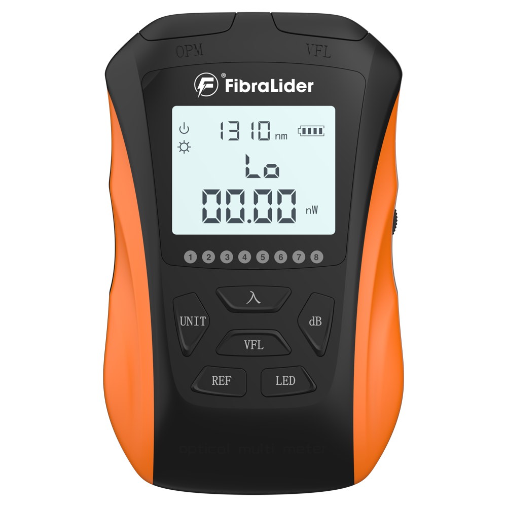 FibraLider FL-Y8 Power Meter | 4-in-1 & 6-in-1 Optical Tester | Visual Fault Locator | RJ45 Tester | USB-C Rechargeable