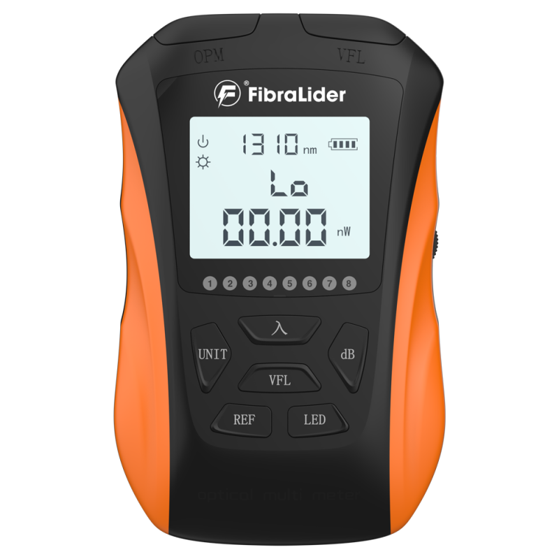 FibraLider FL-Y8 Power Meter | 4-in-1 & 6-in-1 Optical Tester | Visual Fault Locator | RJ45 Tester | USB-C Rechargeable