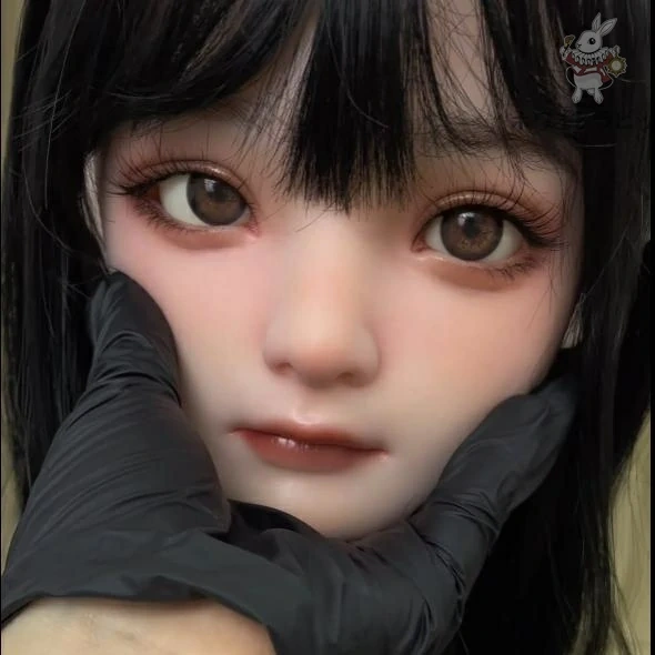 即納品 ホワイトラビットTE3　職人メイク 口可動 軟質シリコンヘッド ウィッグタイプ 単品　138CM～148CM