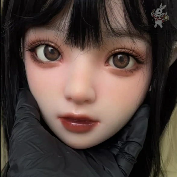 即納品 ホワイトラビットTE3　職人メイク 口可動 軟質シリコンヘッド ウィッグタイプ 単品　138CM～148CM