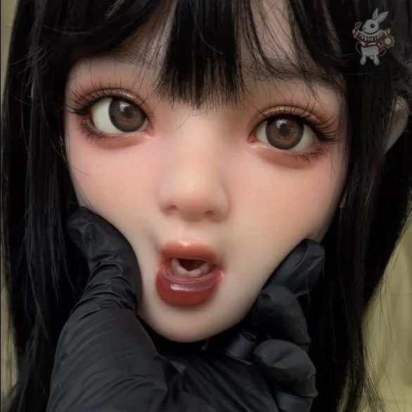 即納品 ホワイトラビットTE3　職人メイク 口可動 軟質シリコンヘッド ウィッグタイプ 単品　138CM～148CM