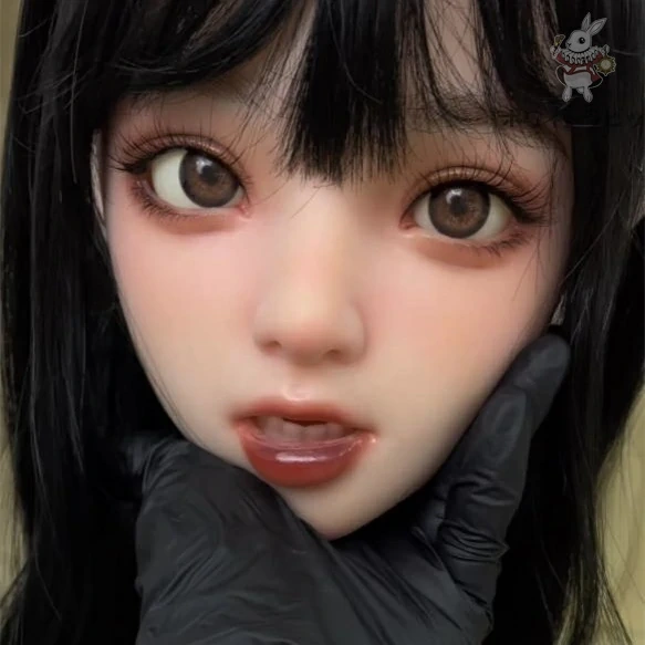 即納品 ホワイトラビットTE3　職人メイク 口可動 軟質シリコンヘッド ウィッグタイプ 単品　138CM～148CM