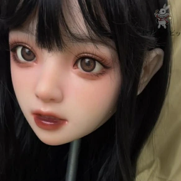 即納品 ホワイトラビットTE3　職人メイク 口可動 軟質シリコンヘッド ウィッグタイプ 単品　138CM～148CM