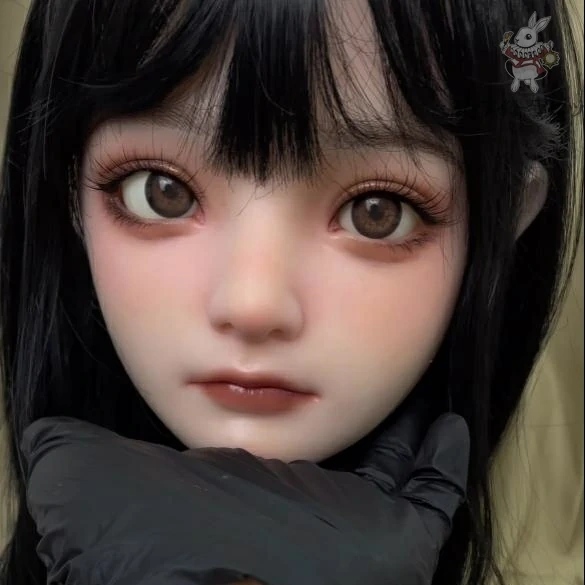 ホワイトラビットA15　職人メイク＋口可動 軟質シリコンヘッド　ウィッグタイプ　単品