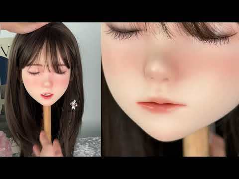 HSシリーズ03 軟質シリコンヘッド 口可動 喉深さ約10CM 植毛可能 140CM～148CMお勧め ホワイトラビット職人監修