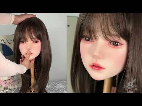 Sシリーズ16 軟質シリコンヘッド 口可動 喉深さ約10CM 植毛可能 148CM～155CMお勧め ホワイトラビット職人監