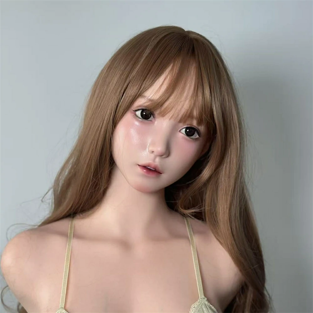 A66N-2 軟質シリコンヘッド 口可動  植毛可能 158ｃｍ～168ｃｍお勧め　等身大ドール 用 ラブドール