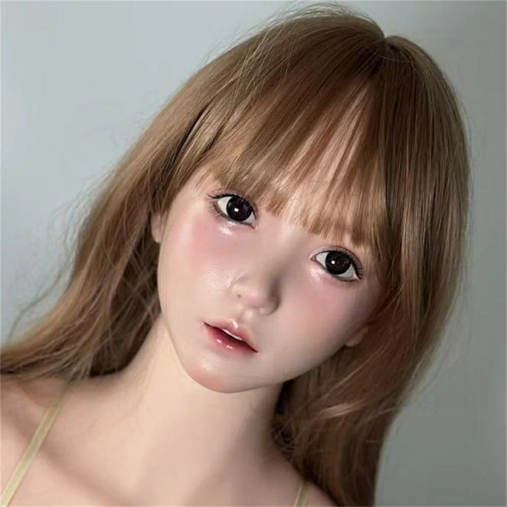A66N-2 軟質シリコンヘッド 口可動  植毛可能 158ｃｍ～168ｃｍお勧め　等身大ドール 用 ラブドール