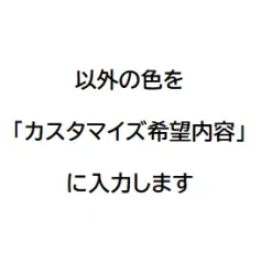 その以外の色をカスタマイズ希望内容にご記入ください＋￥15,000