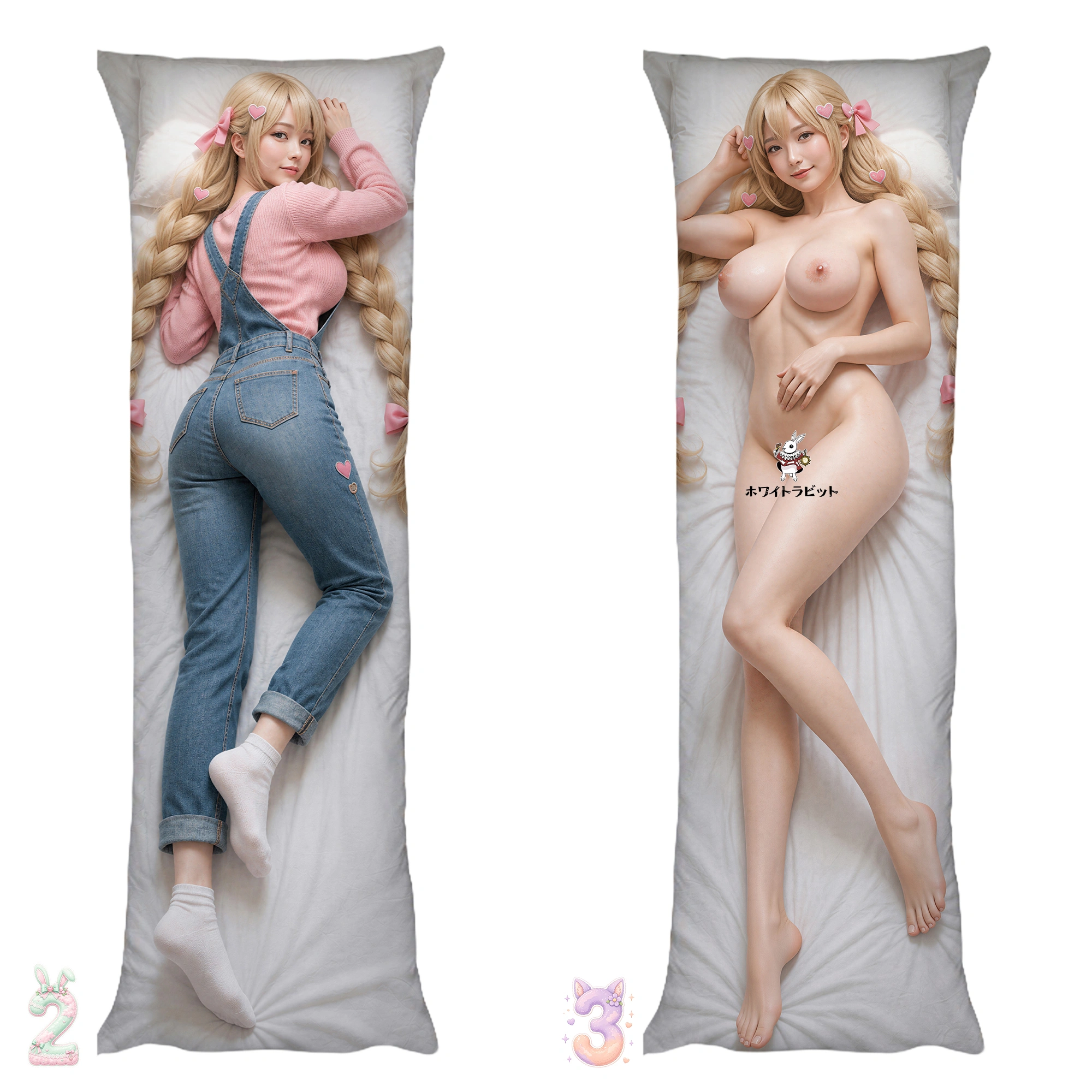 AI美女 キャラクター アニメ 等身大 抱き枕カバー 2WAYトリコット 160cm x50cm 2way 両面印刷