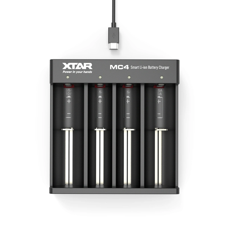 XTAR MC4 USB 4 Bay 18650 Li-ion Battery Charger