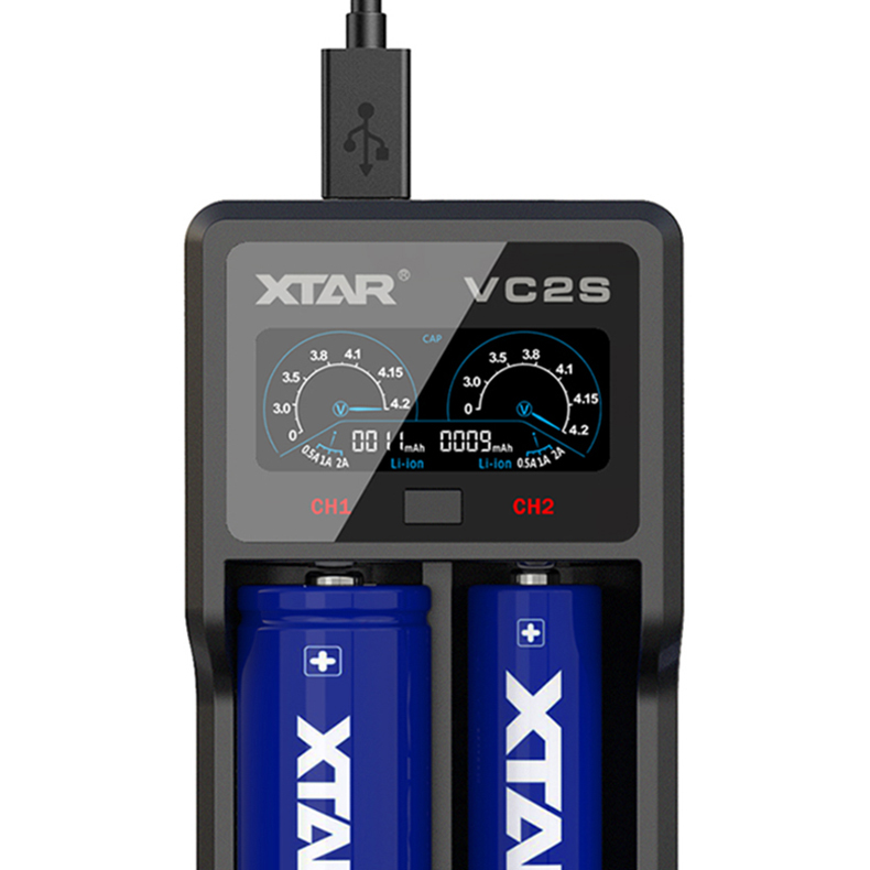 XTAR VC2S Li-ion/NiMH Battery Charger