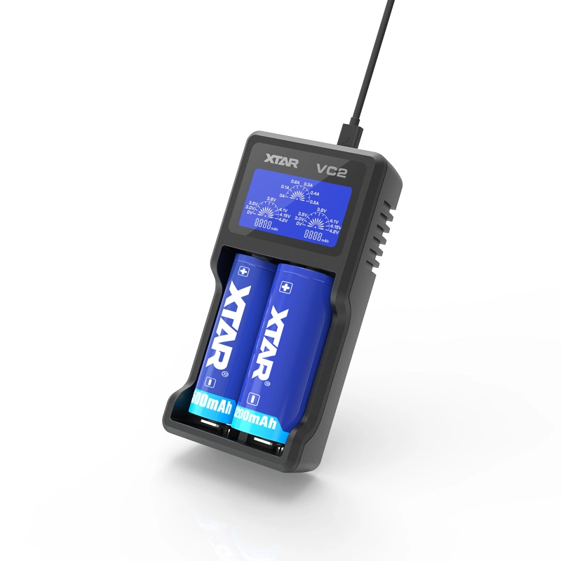 XTAR VC4 USB LCD Li-ion / NI-MH Battery Charger - Foto 3