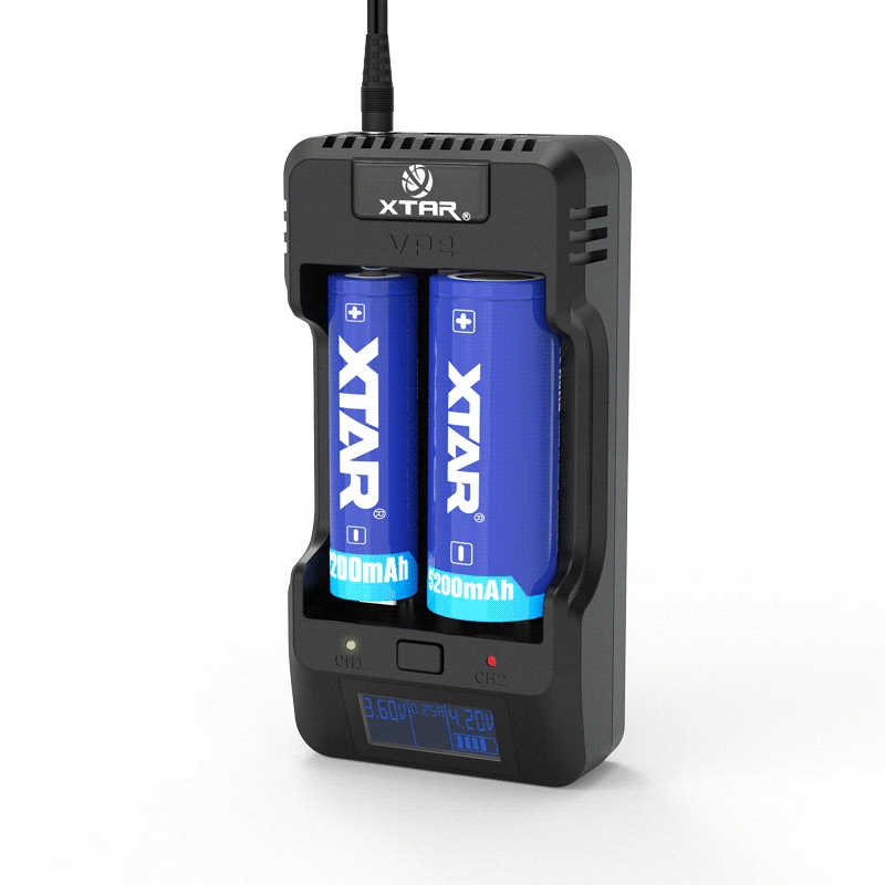 XTAR VP2 LiFePo4 Li-ion Battery Charger