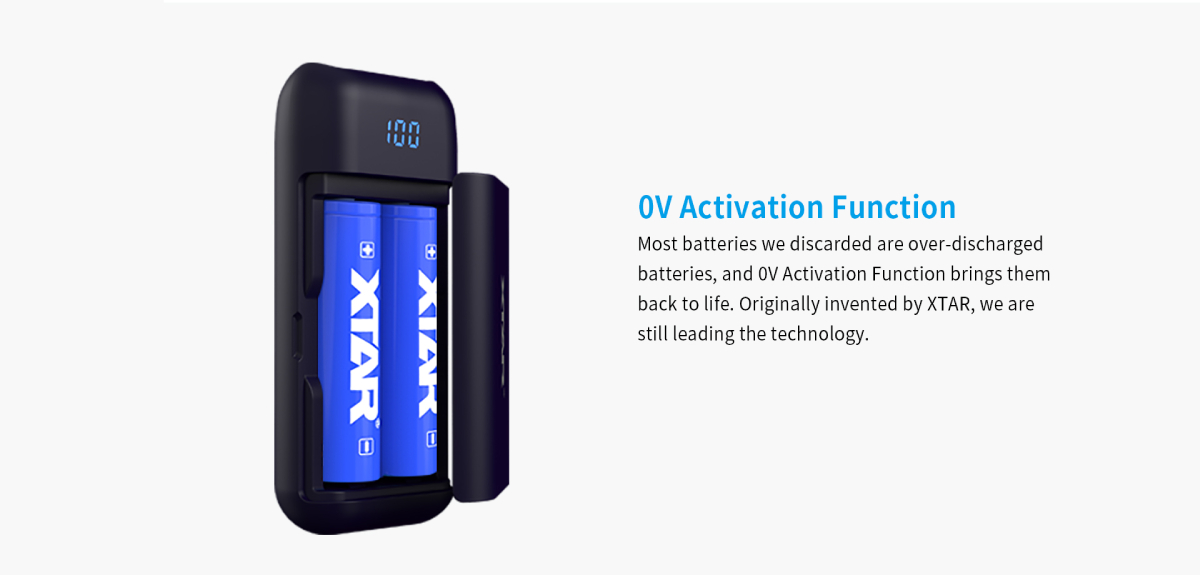 0V activation function can bring most of your dead batteries back to life.