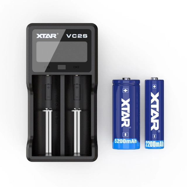 Chargeur XTAR VC2S Avec Écran LCD - Power Bank Et Test Authenticité Batteries 18650
